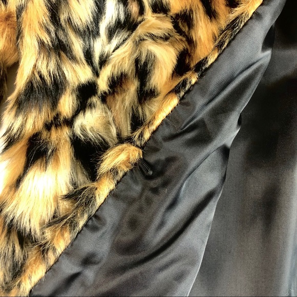 Faux Cheetah Fur Short Jacket - Picture 8 of 8